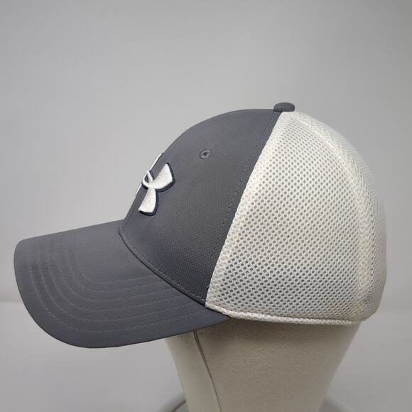Under Armour Golf Fitted Hat Gray XL Embroidered Logo Colorblock Outdoor - Picture 3 of 9